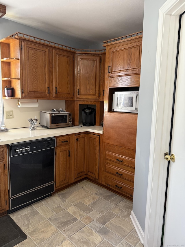 kitchen featuring black dishwasher