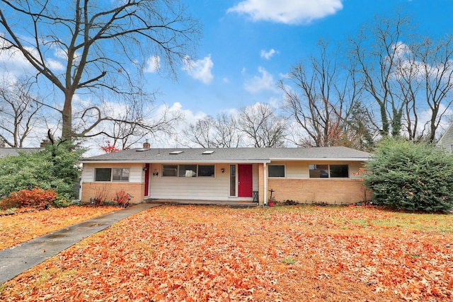 view of ranch-style home