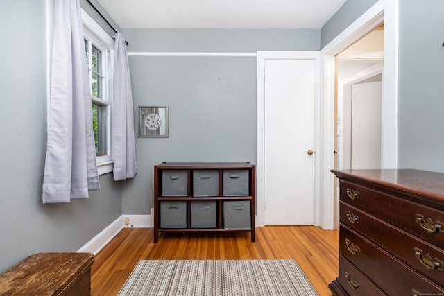 interior space with light wood-style floors