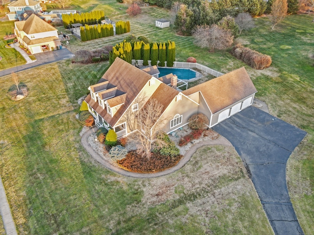 birds eye view of property