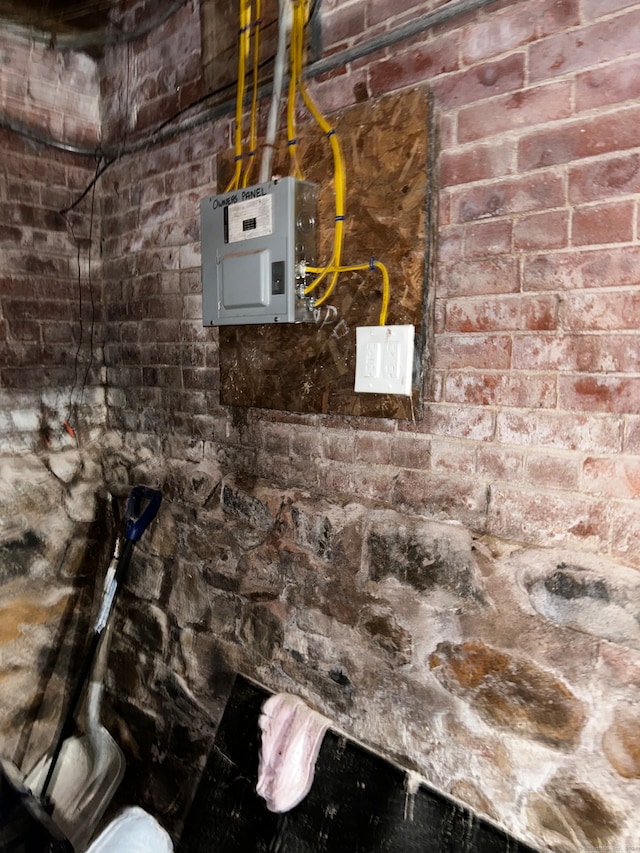 utility room with electric panel