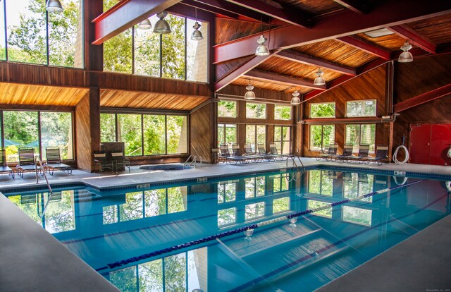 view of pool with a patio