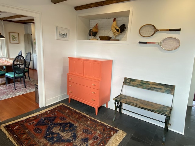 140 Lime Rock Rd, Salisbury, CT 06039 - living area with beamed ceiling and baseboards