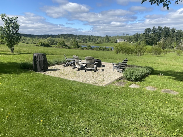 140 Lime Rock Rd, Salisbury, CT 06039 - view of grassy yard featuring an outdoor fire pit