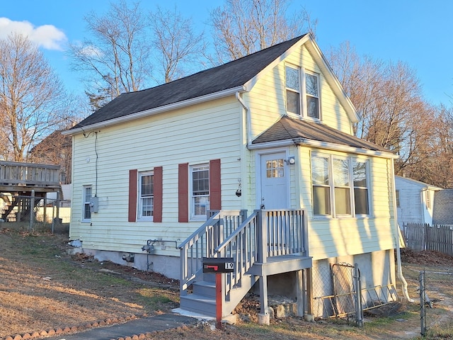 view of front of home