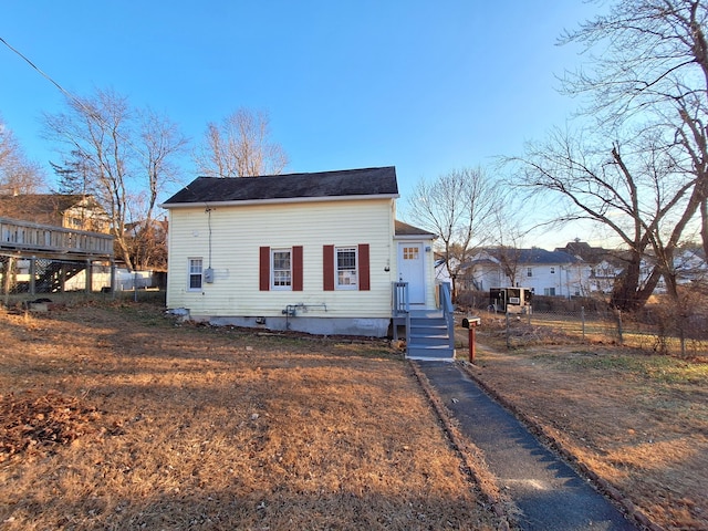 view of bungalow-style home