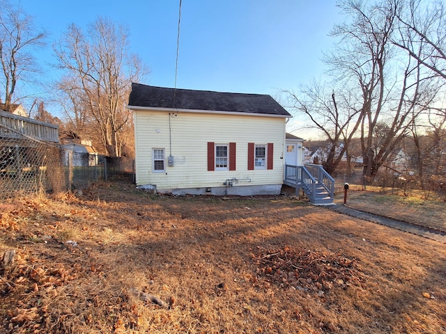 view of back of property