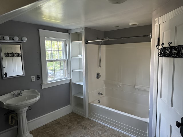 146 Johnson St, Naugatuck, CT 06770 - bathroom featuring baseboards and shower / bathtub combination