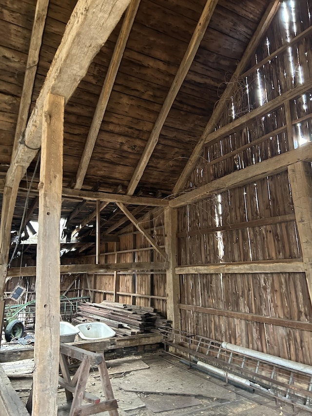 view of attic