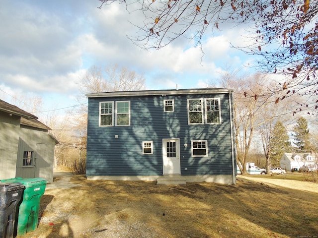 view of rear view of property