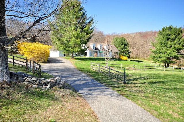 view of street featuring driveway