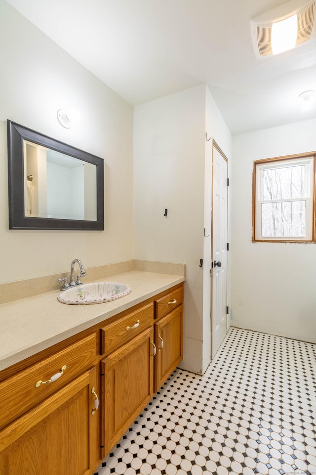 bathroom featuring vanity