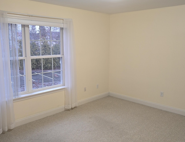 view of carpeted empty room