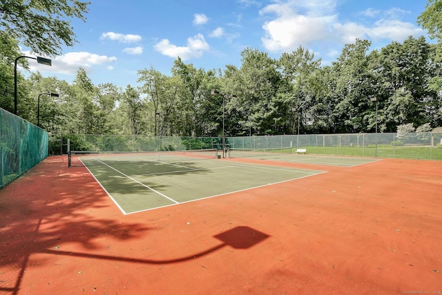 view of sport court