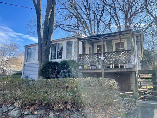 view of front of home