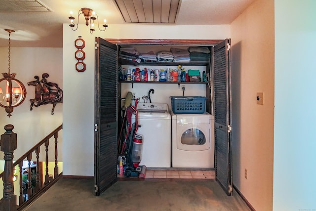 laundry area with washer and clothes dryer