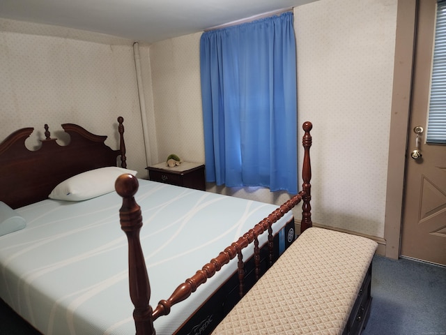 bedroom featuring carpet flooring