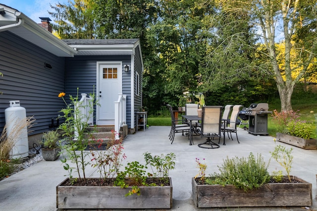 view of patio / terrace featuring grilling area