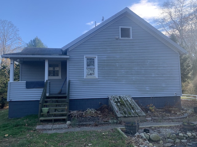 view of rear view of property