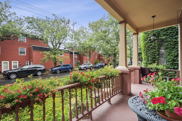 balcony with a porch