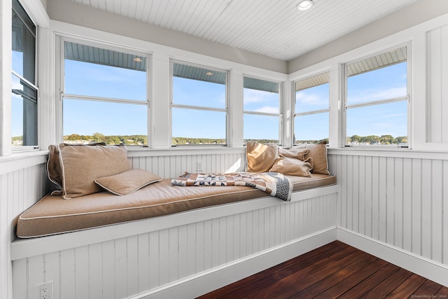 view of sunroom