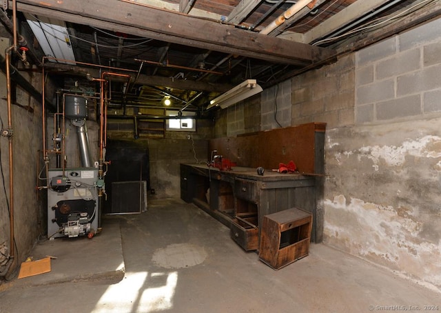 view of basement