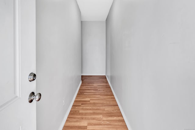 interior space with light hardwood / wood-style floors