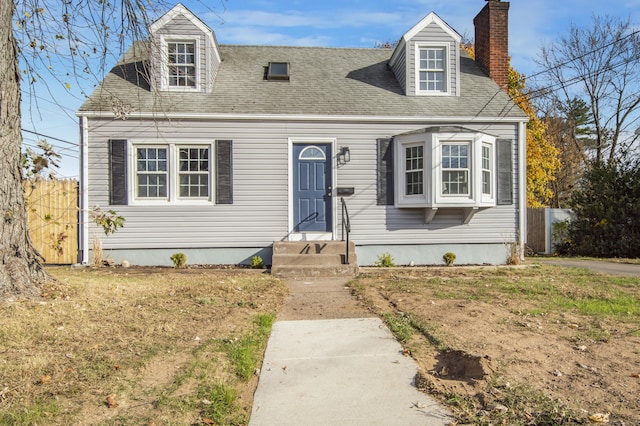 view of new england style home