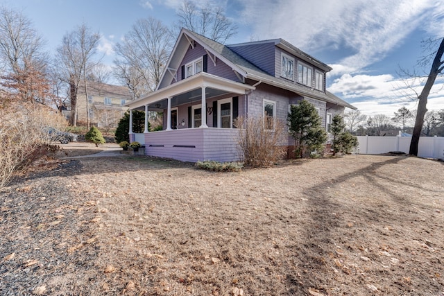 view of side of property