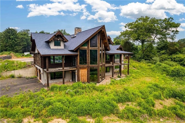 view of rear view of property