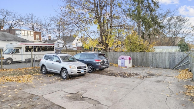 view of parking / parking lot