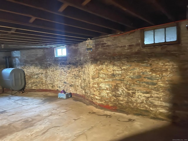 view of basement