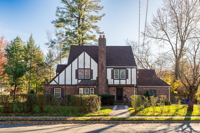 view of tudor-style house