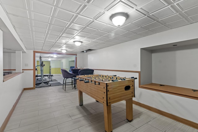 view of recreation room