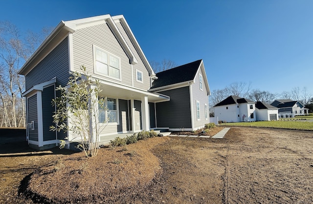 exterior space with a porch