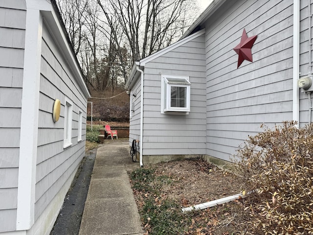 view of home's exterior