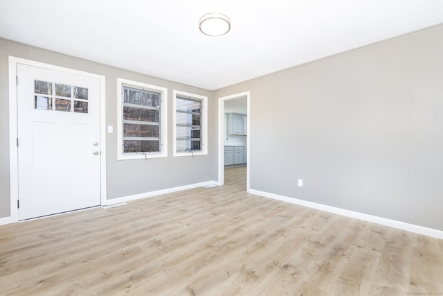 entryway featuring light wood-type flooring