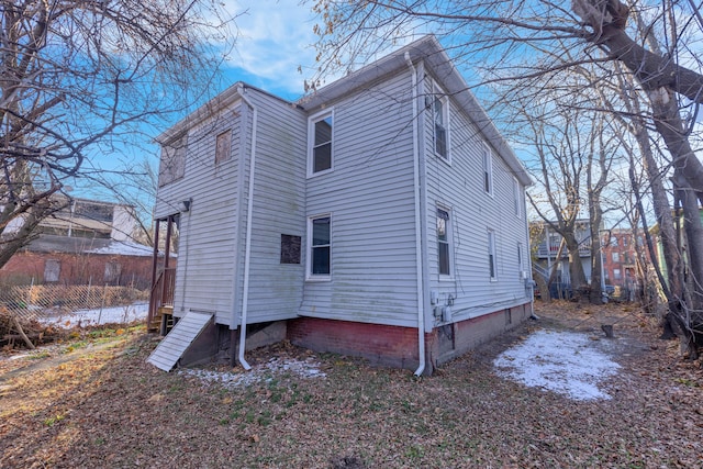 view of back of property