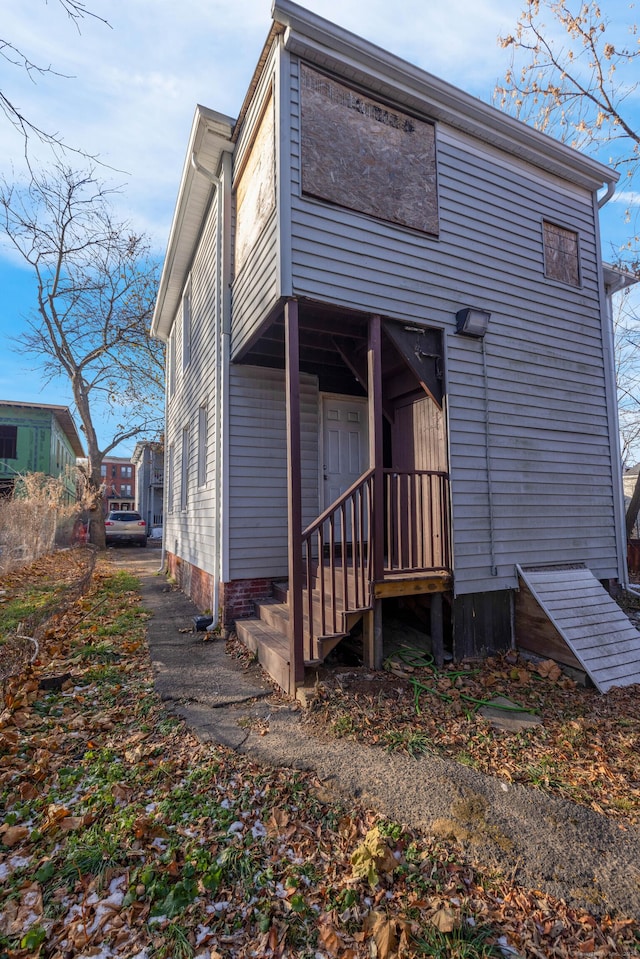 view of rear view of house