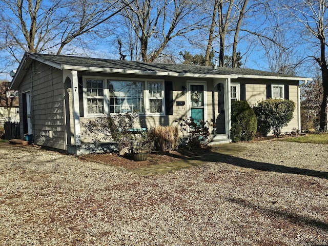 view of ranch-style house