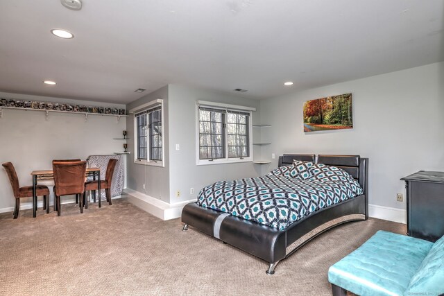 bedroom with carpet flooring