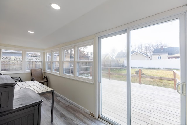 view of sunroom / solarium