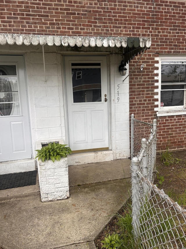519BDLG-53 Success Ave Unit 519, Bridgeport, CT 06610 - doorway to property with brick siding