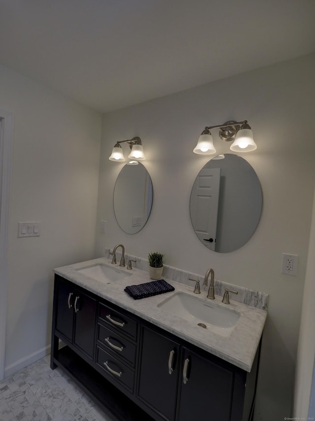 bathroom with vanity