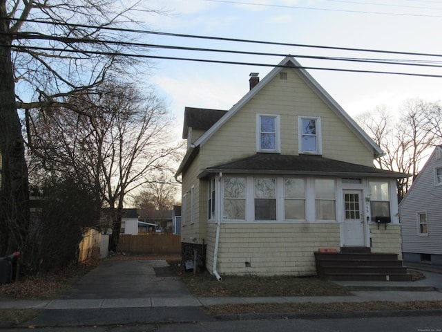 view of bungalow