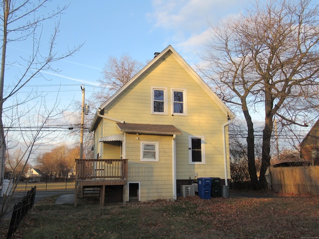 view of rear view of property