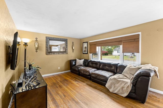 8 Fernwood Ave, Enfield, CT 06082 - living area featuring wood-type flooring and baseboards
