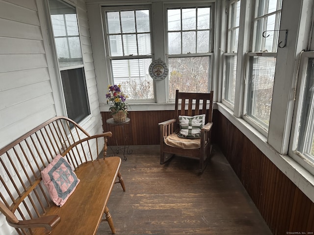 view of sunroom