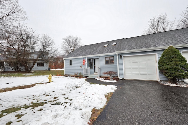 ranch-style house with a garage