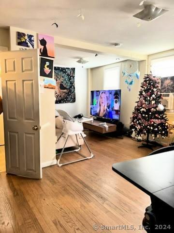 interior space featuring wood finished floors